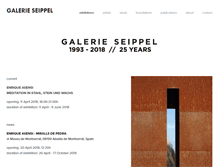 Tablet Screenshot of galerie-seippel.de